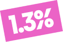 Smart analytics: growth indicator badge.